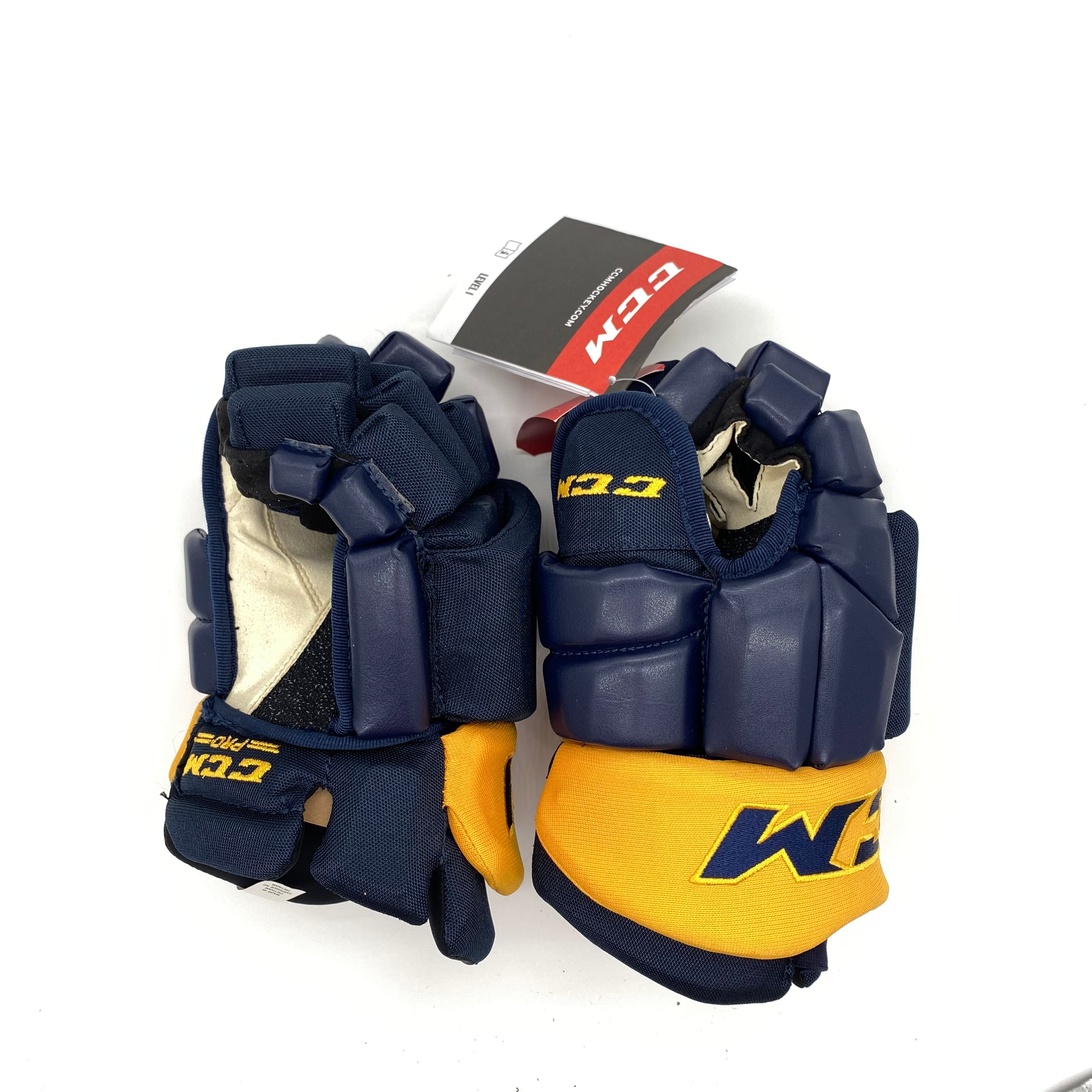 CCM HG42PP - Gant OHL Pro Stock (bleu marine/jaune)
